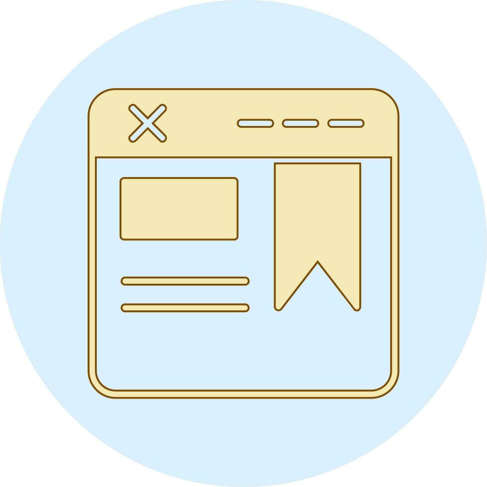 browser vector pictogram