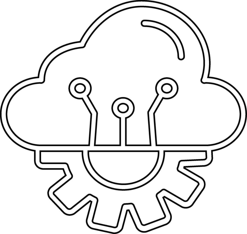 cloud computing vector icon