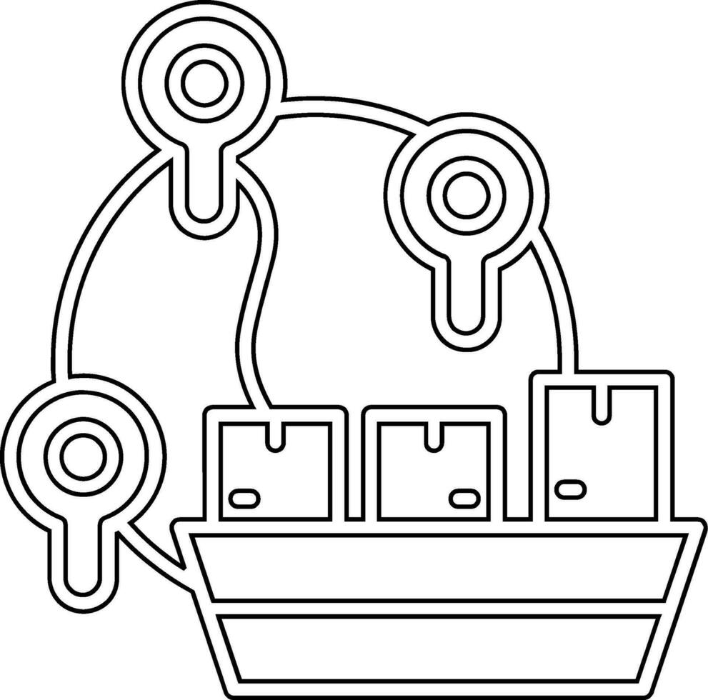 wereldwijd Verzending vector icoon