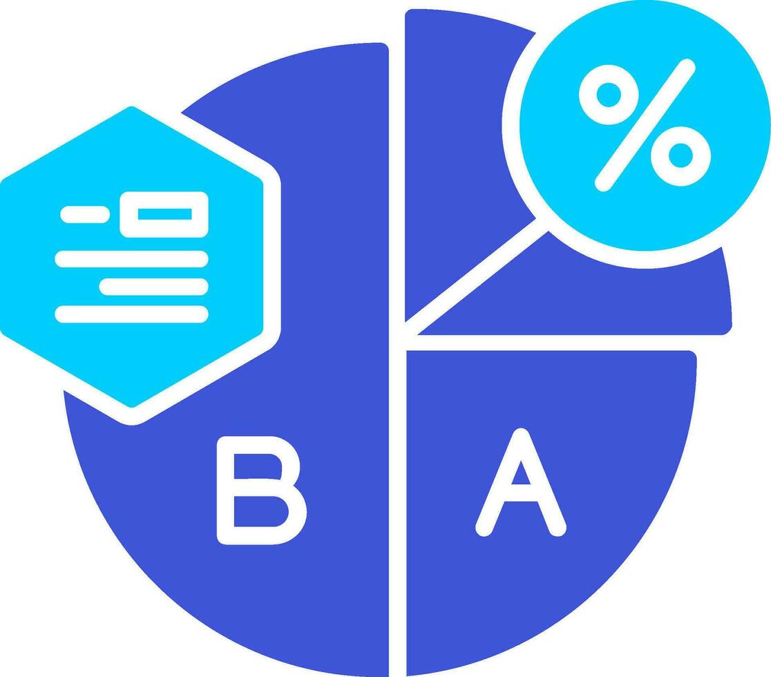 cirkeldiagram vector pictogram