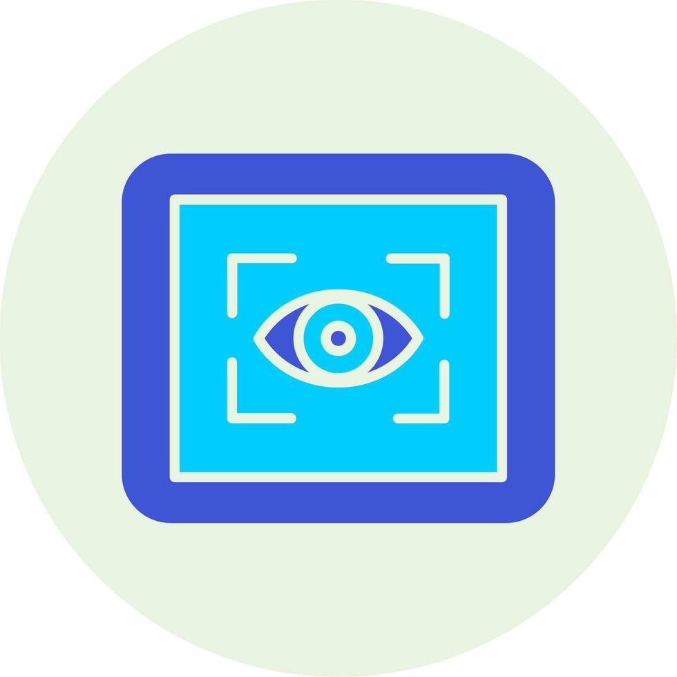 oog scanner vector icoon