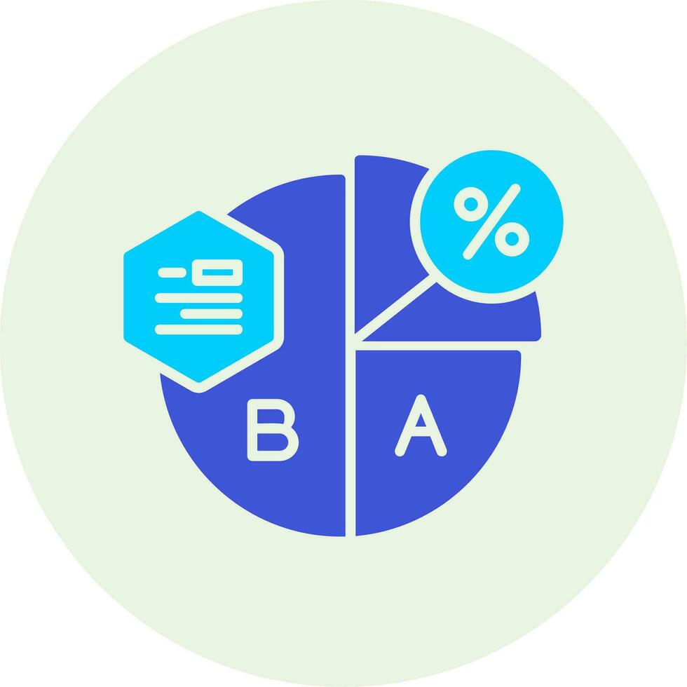 cirkeldiagram vector pictogram