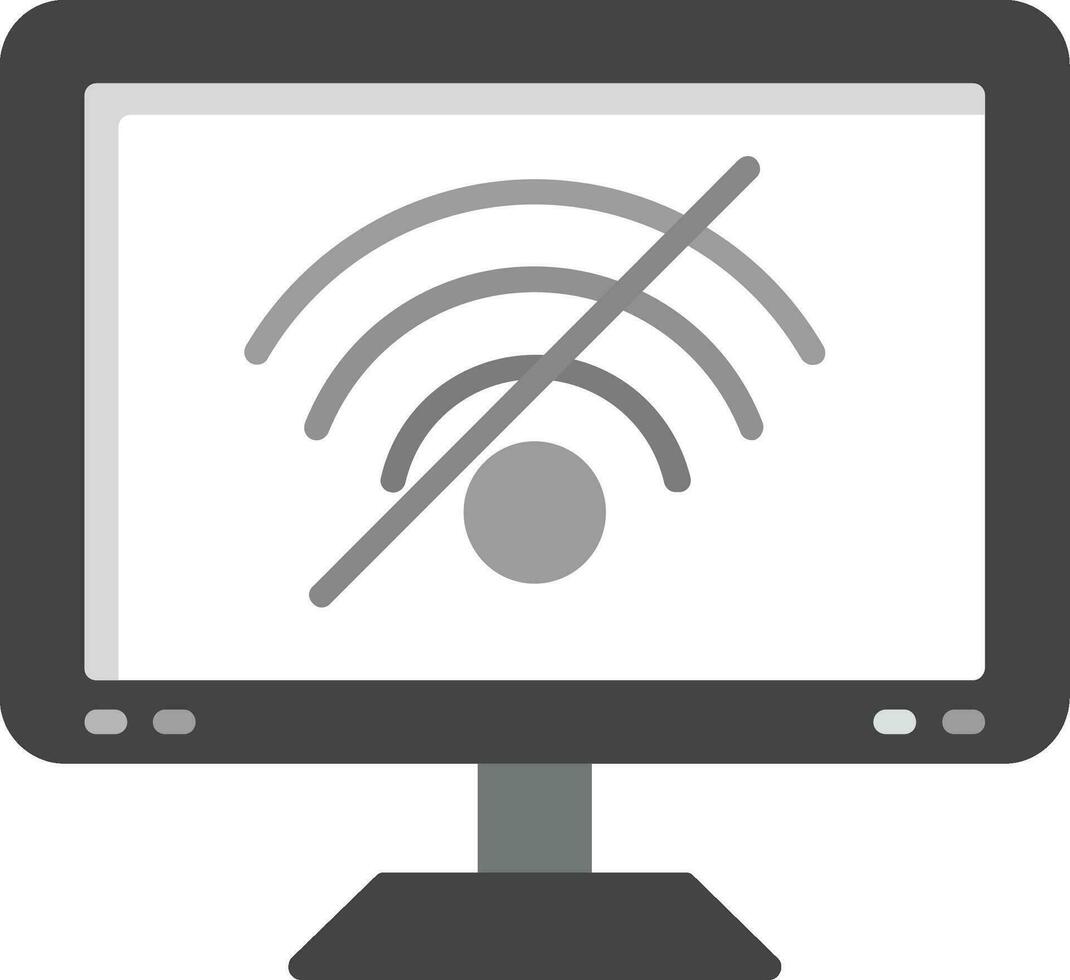 Nee Wifi signalen vector icoon