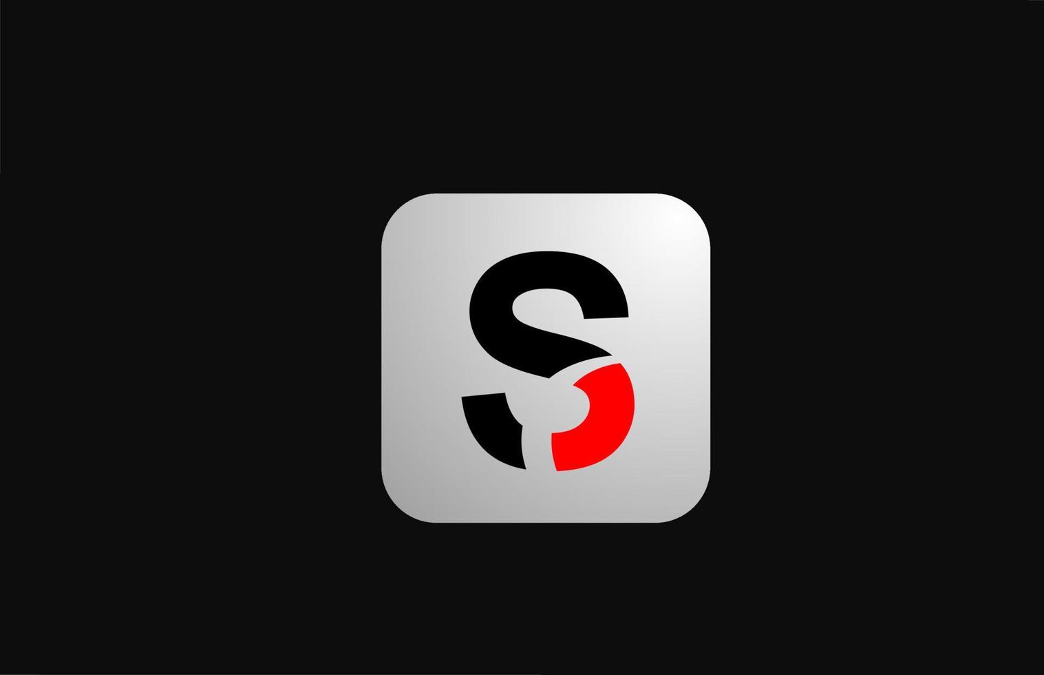 s alfabet letter logo icoon voor zaken en bedrijf met eenvoudig zwart-wit ontwerp vector