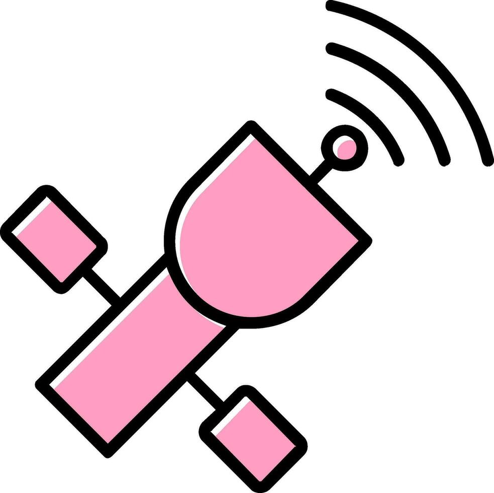 satelliet vector pictogram