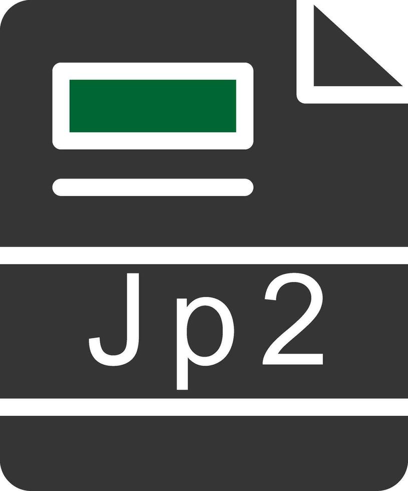 jp2 creatief icoon ontwerp vector