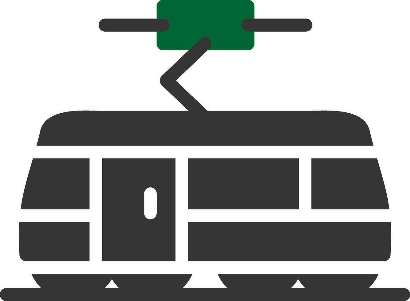 tram creatief icoon ontwerp vector