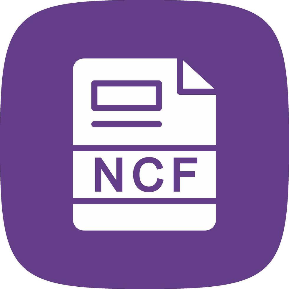 ncf creatief icoon ontwerp vector