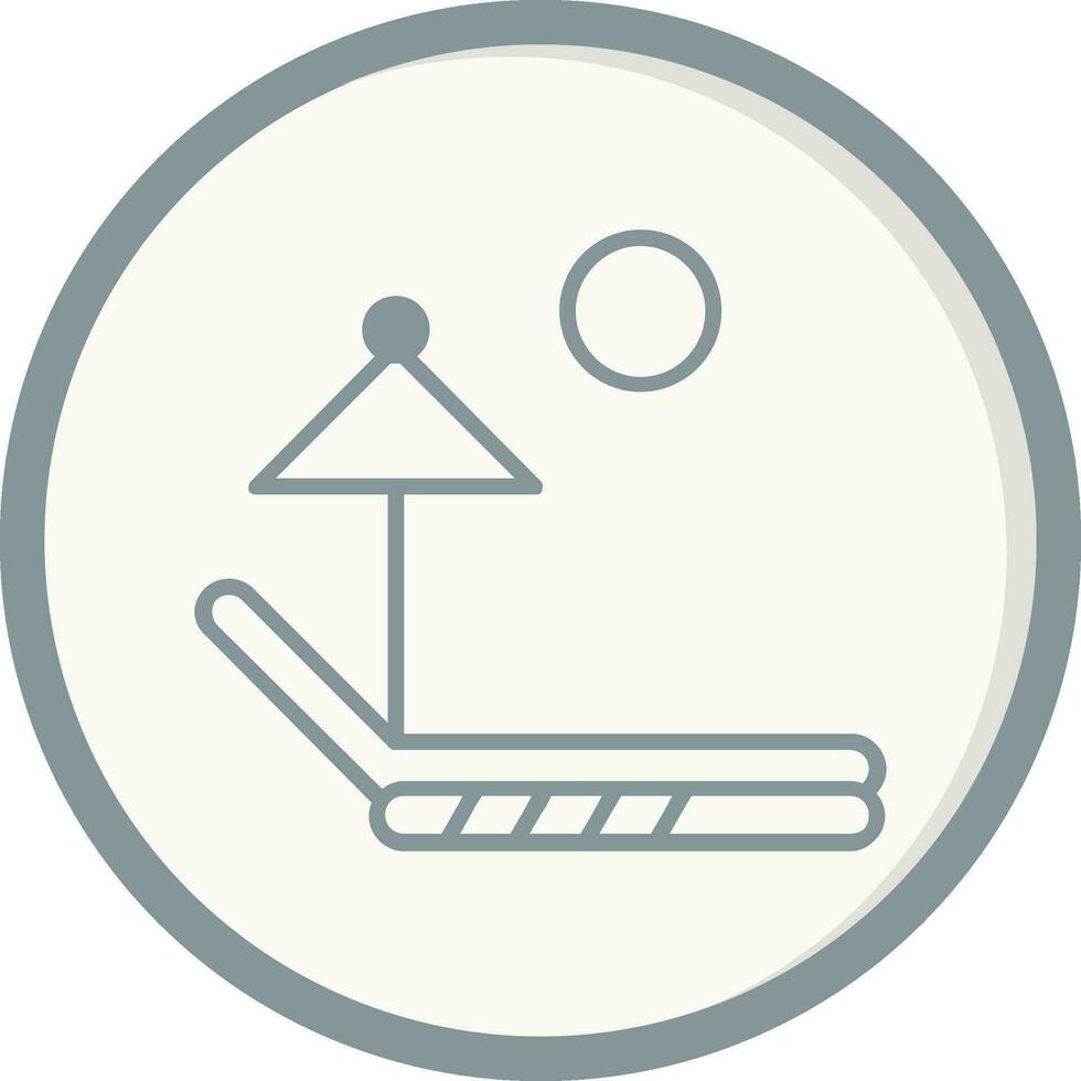 zonnebank vector pictogram