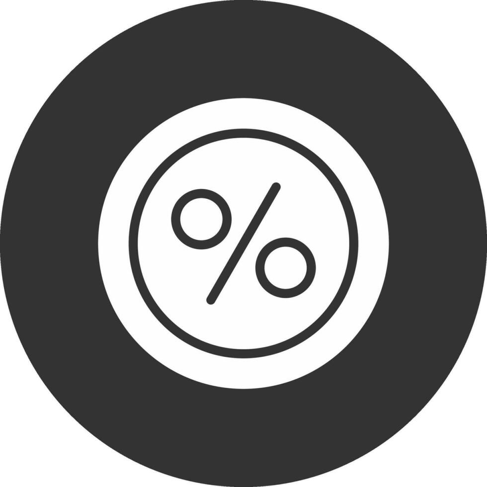 percentage creatief icoon ontwerp vector