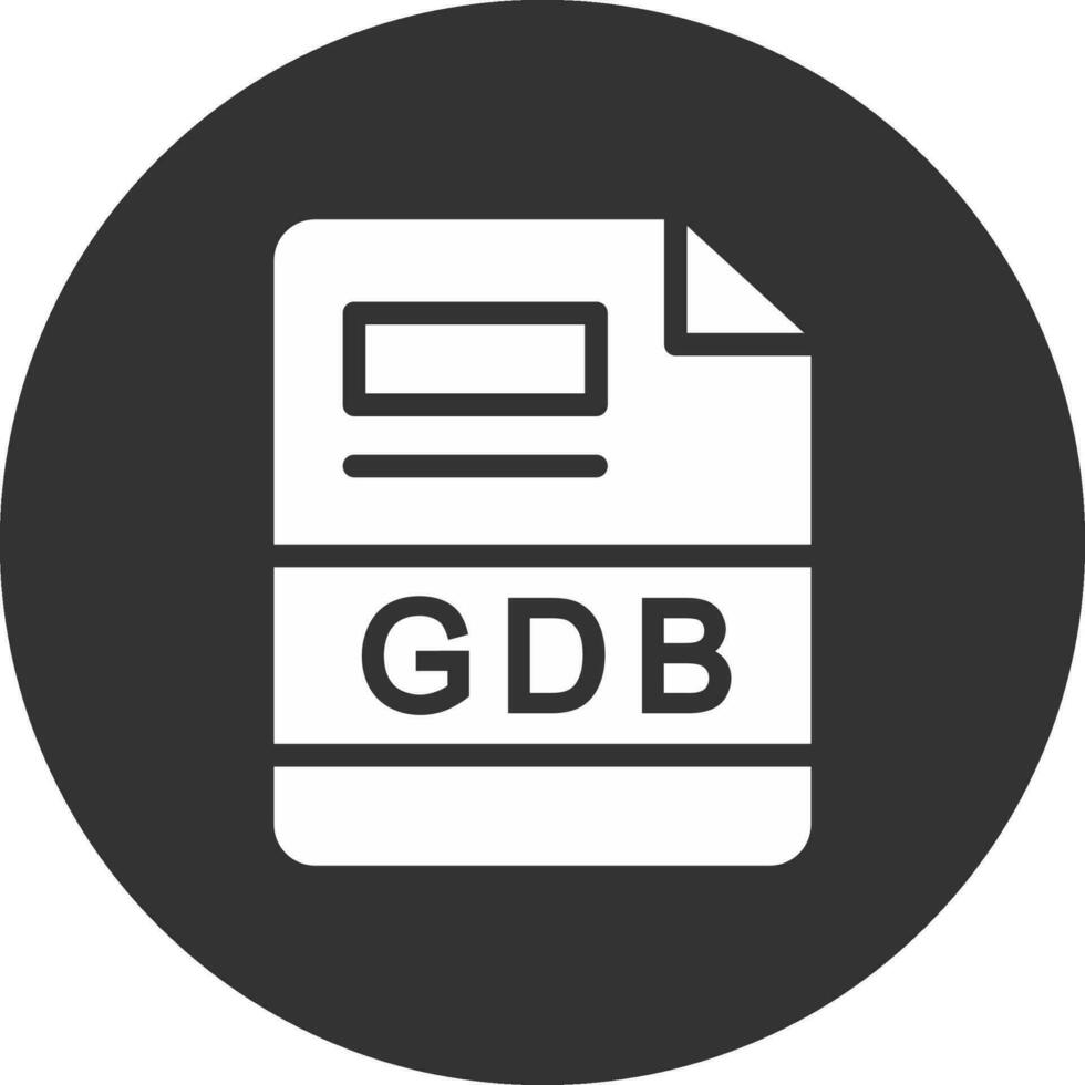 gdb creatief icoon ontwerp vector