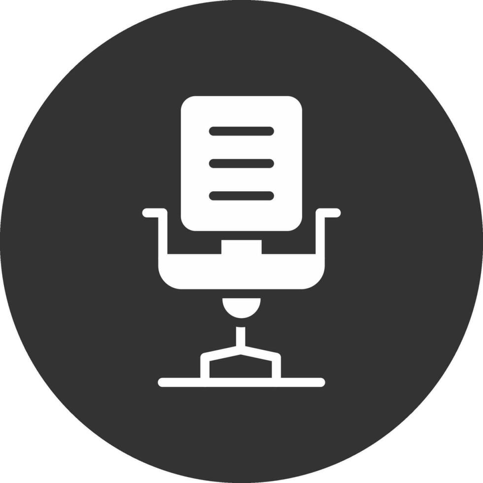 bureau stoel creatief icoon ontwerp vector