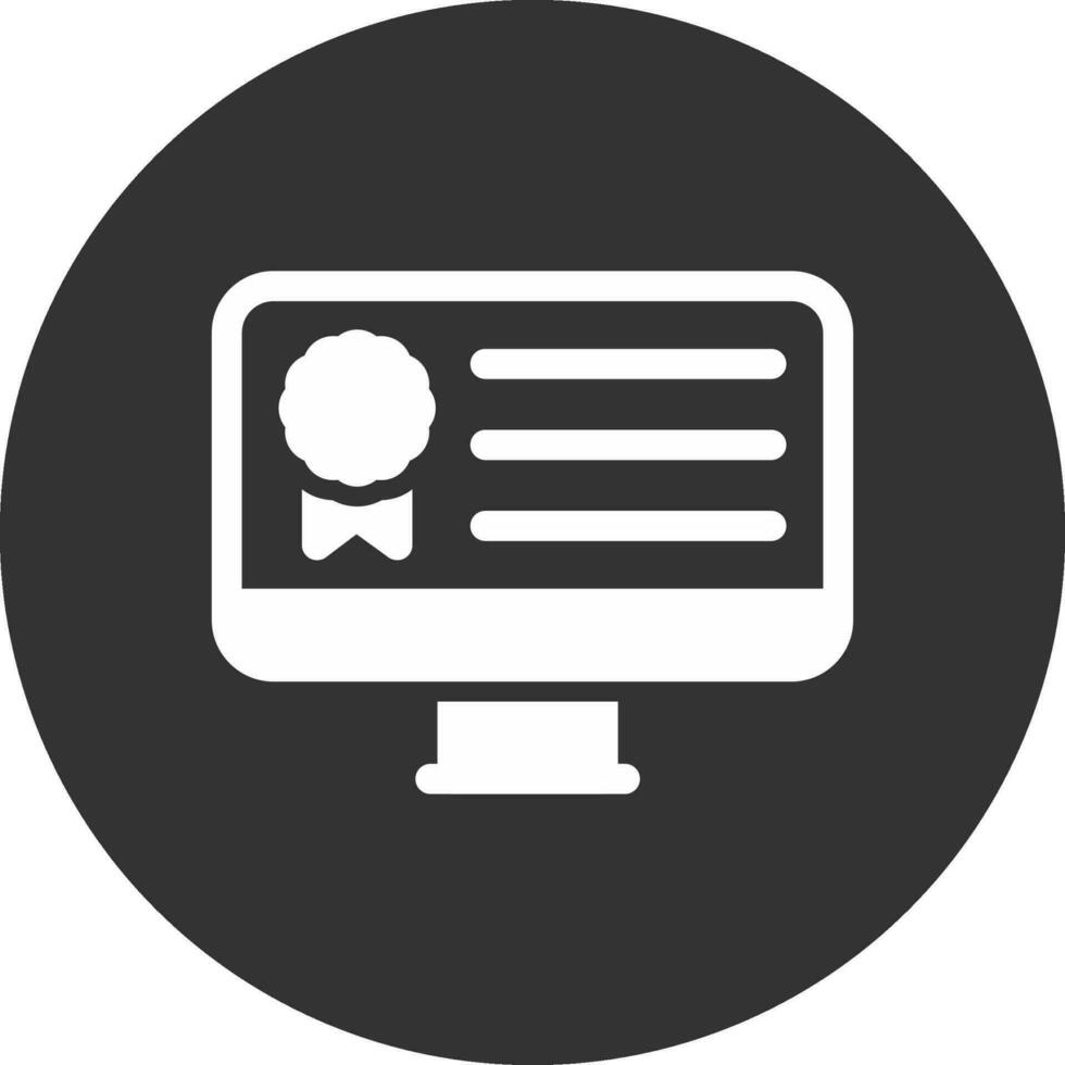 online certificaat creatief icoon ontwerp vector