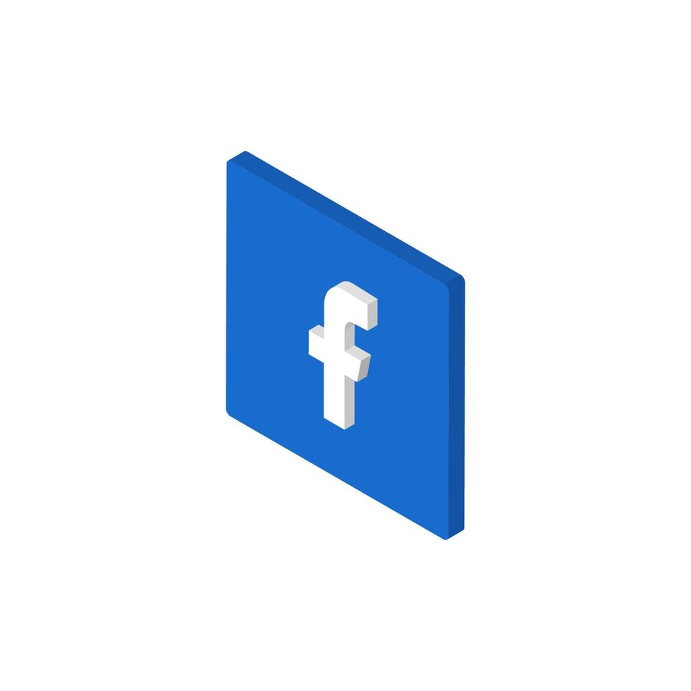 sociale media iconen facebook. vinnitsa, Oekraïne 11 oktober 2021 vector