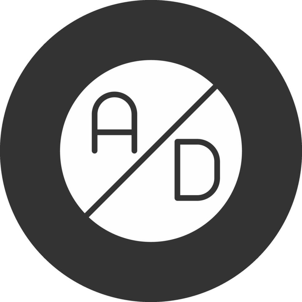 advertentie blocker creatief icoon ontwerp vector