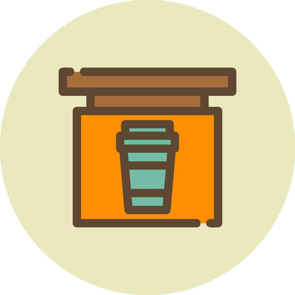 koffie winkel creatief icoon ontwerp vector