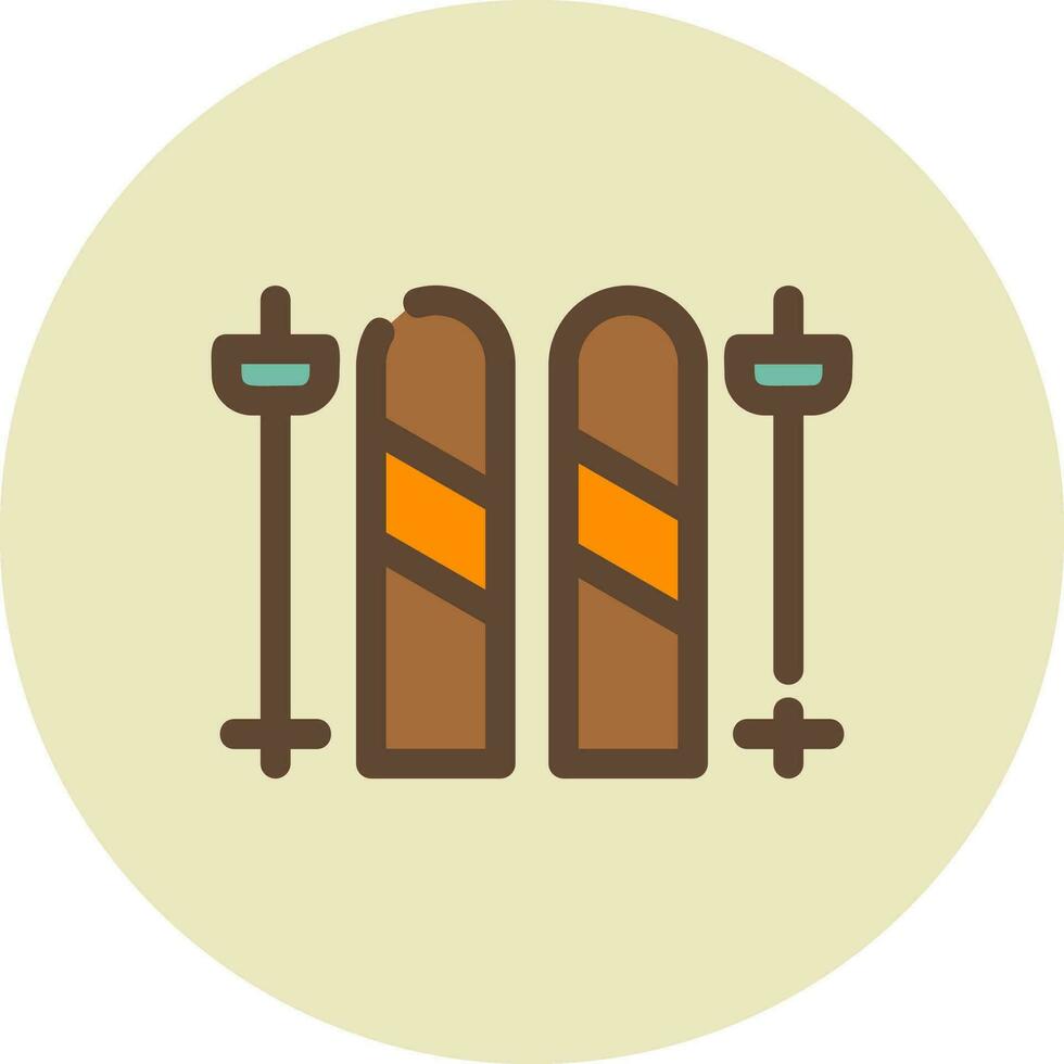 skis creatief icoon ontwerp vector