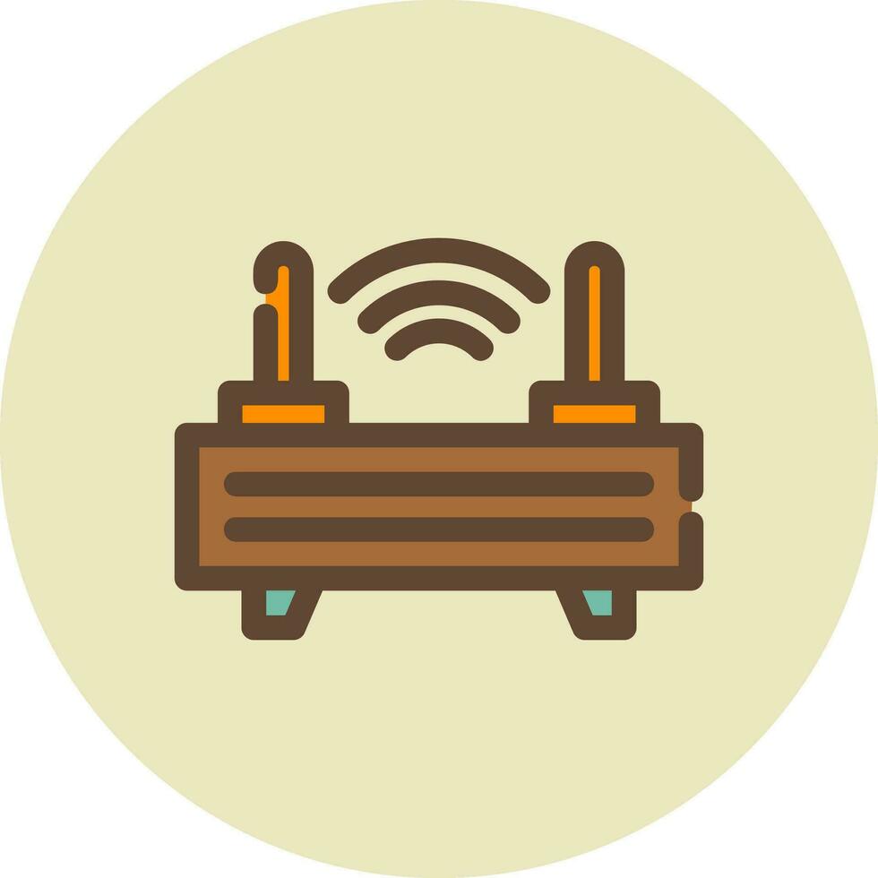 router creatief icoon ontwerp vector