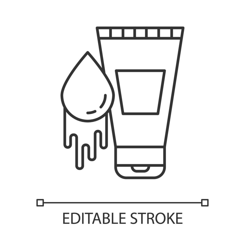 glijmiddel op waterbasis lineair pictogram vector