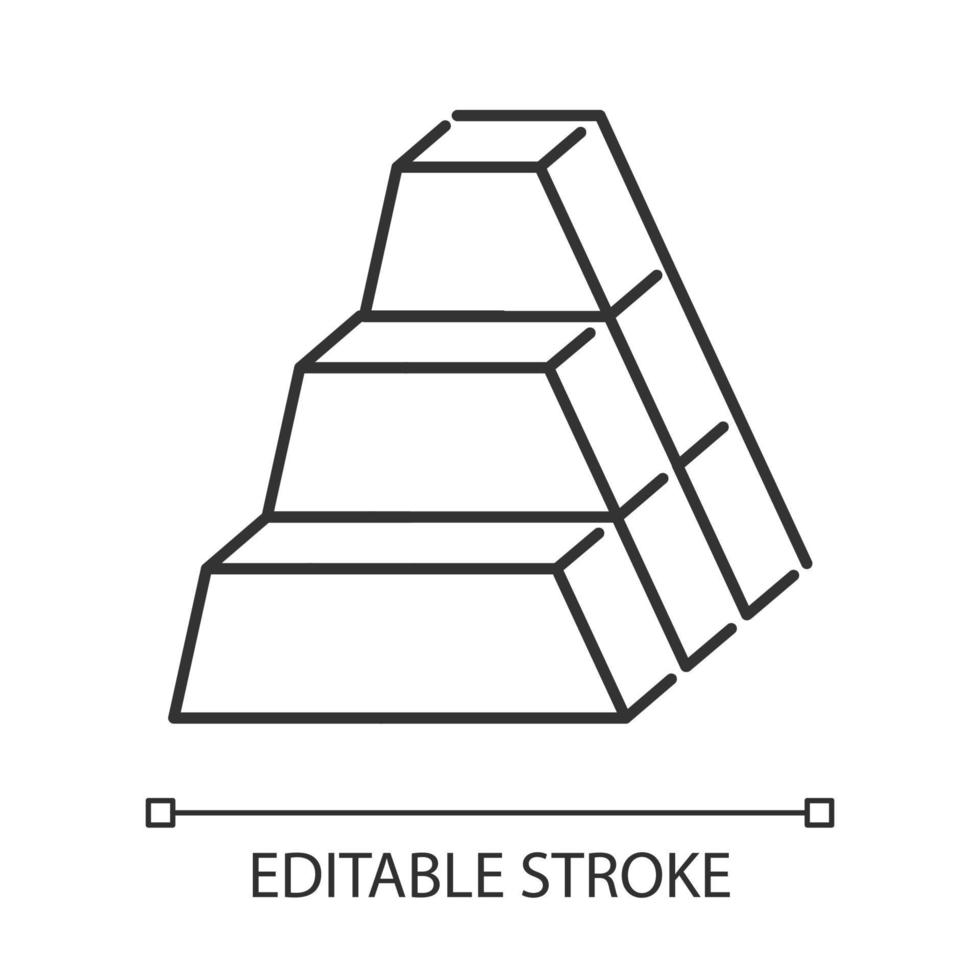 bakstenen lineaire pictogram vector