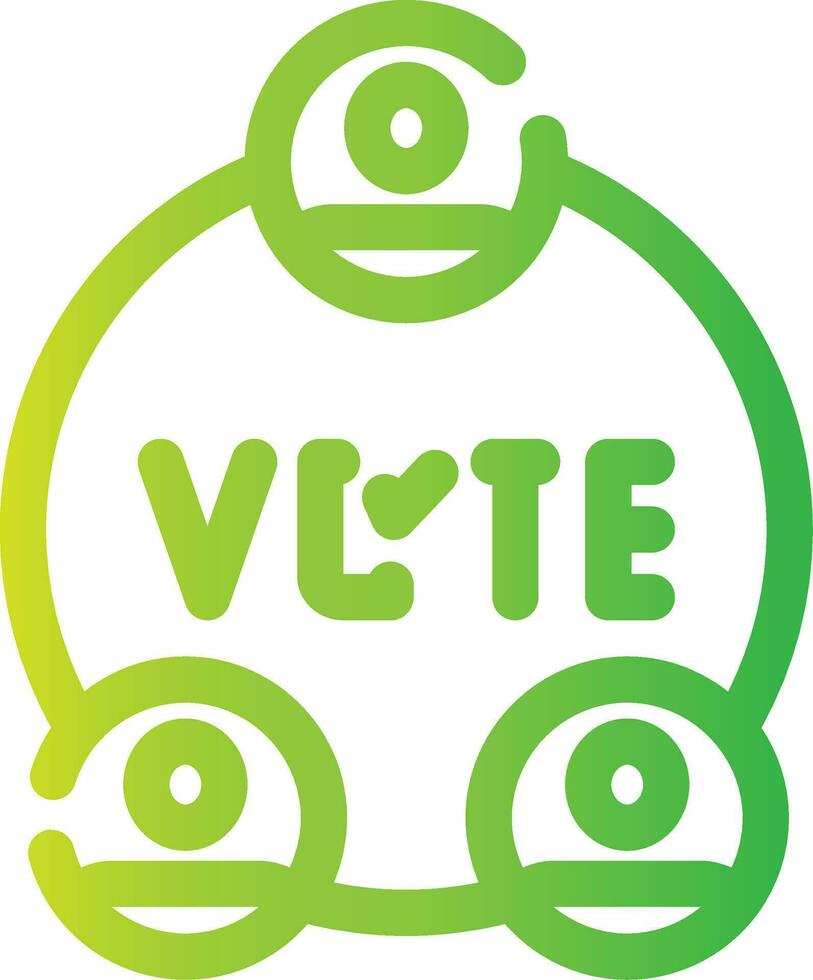 verkiezingen creatief icoon ontwerp vector