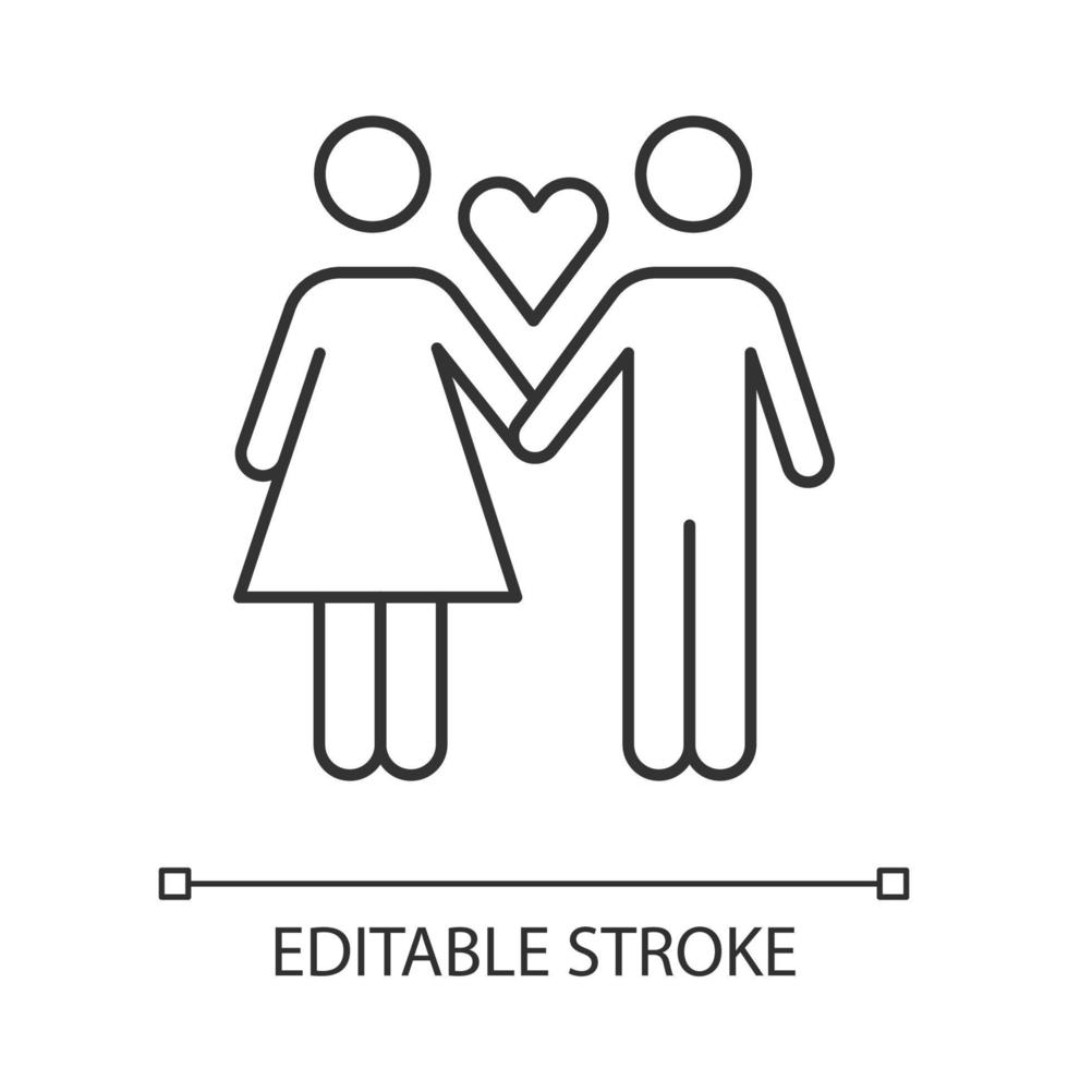 slechts één lineair partnerpictogram vector