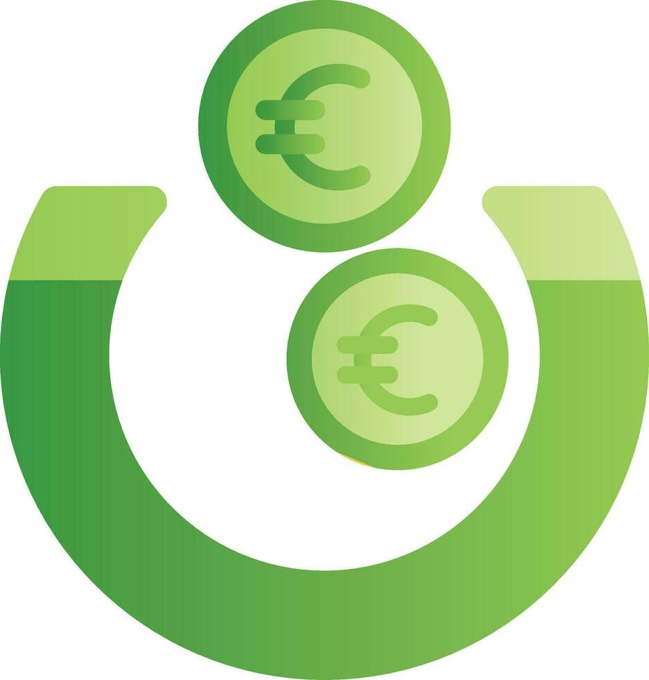 geld attractie creatief icoon ontwerp vector