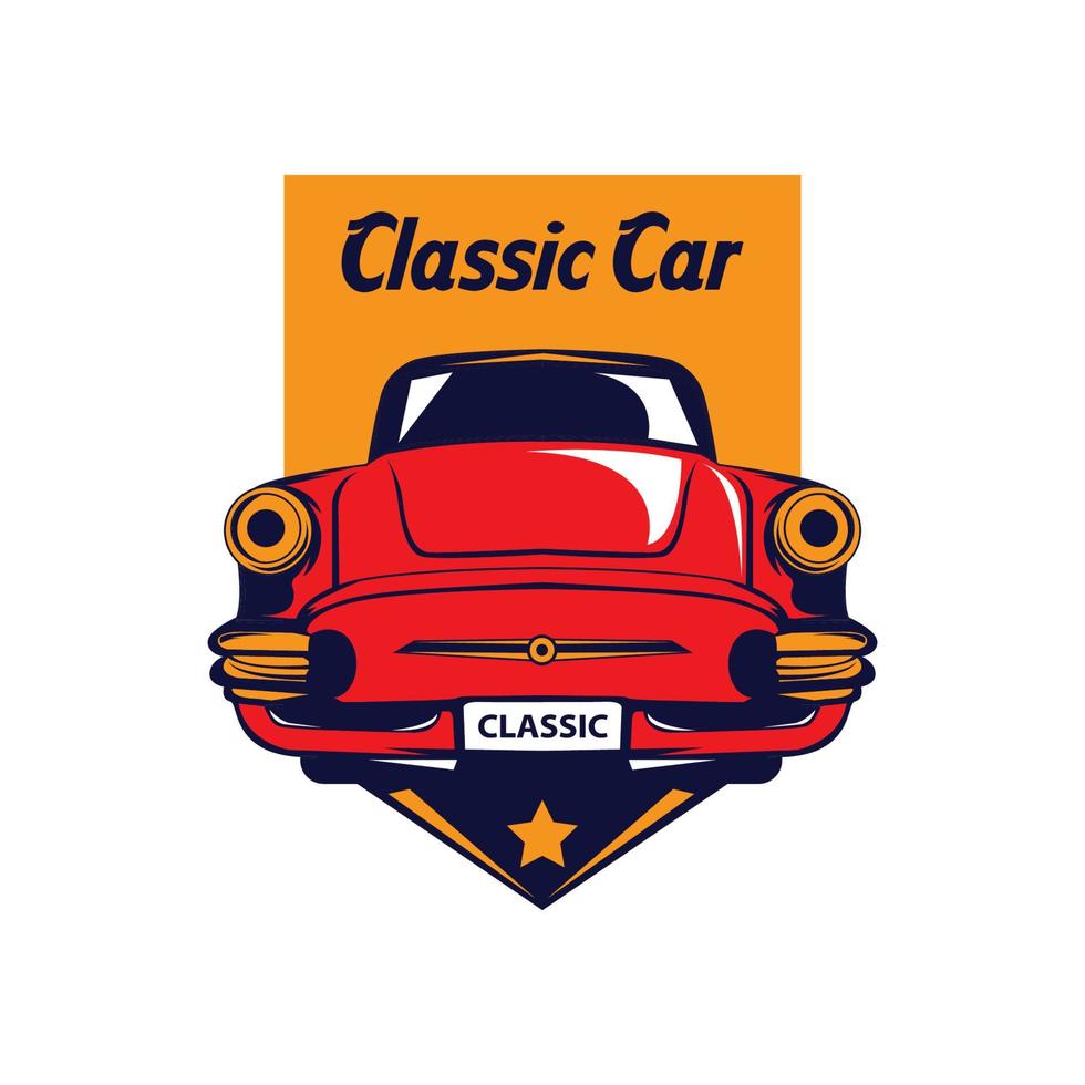 klassieke muscle car vectorlabels vector