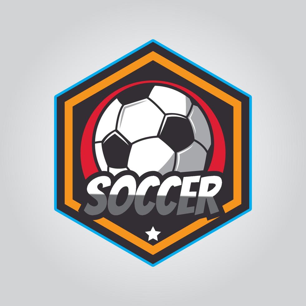 voetballogo, Amerikaans logo, klassiek logo vector