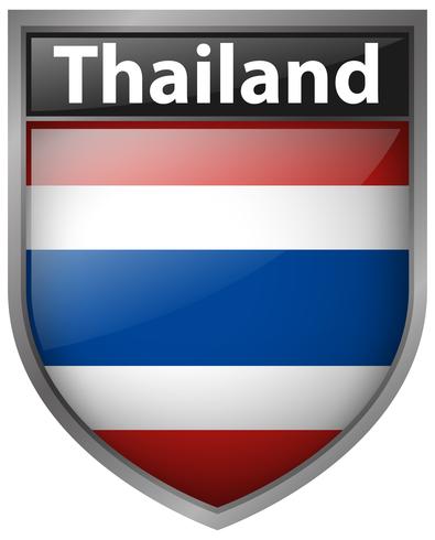 Pictogramontwerp voor de vlag van Thailand vector