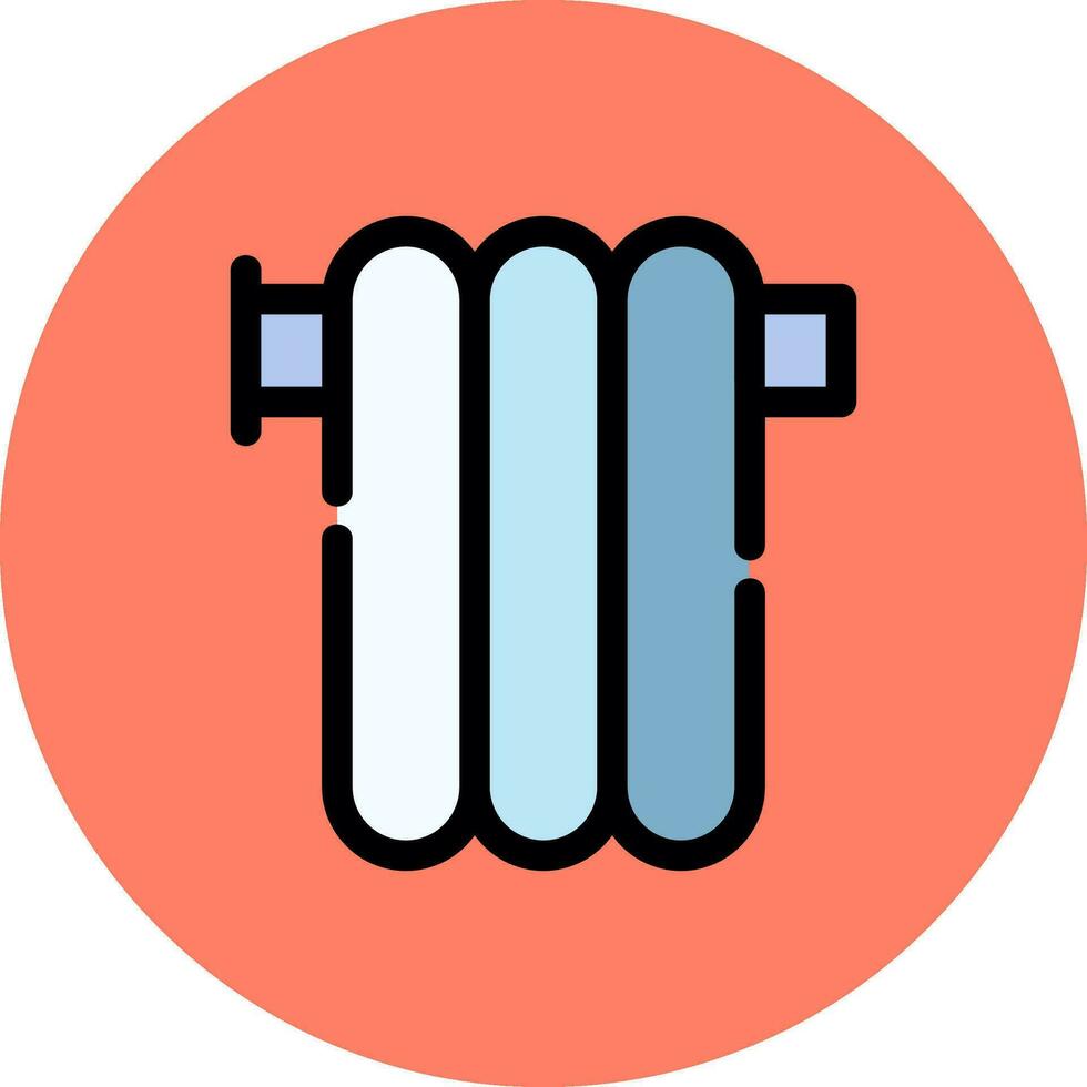 radiator creatief icoon ontwerp vector
