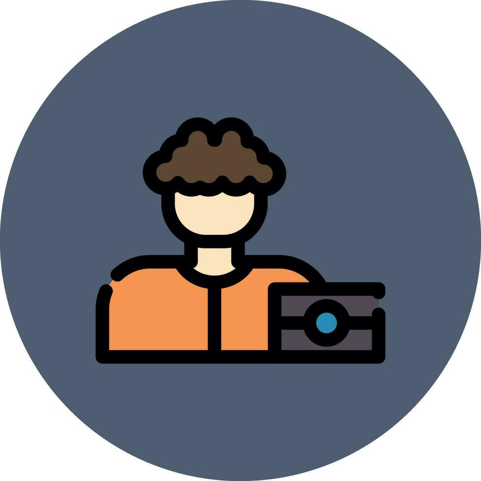 fotograaf creatief icoon ontwerp vector