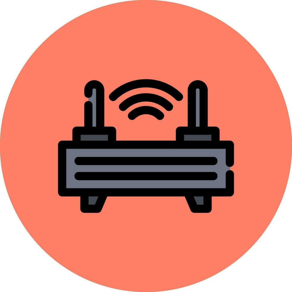 router creatief icoon ontwerp vector