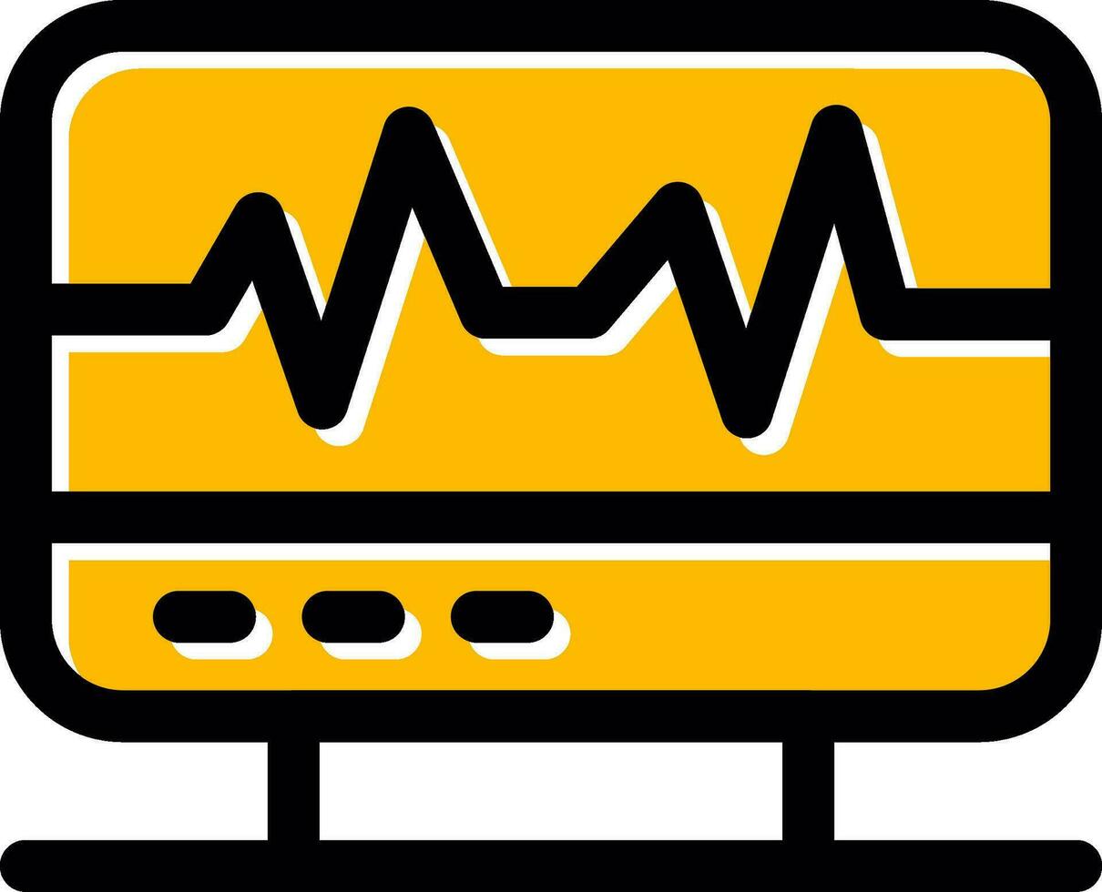 elektrocardiogram creatief icoon ontwerp vector