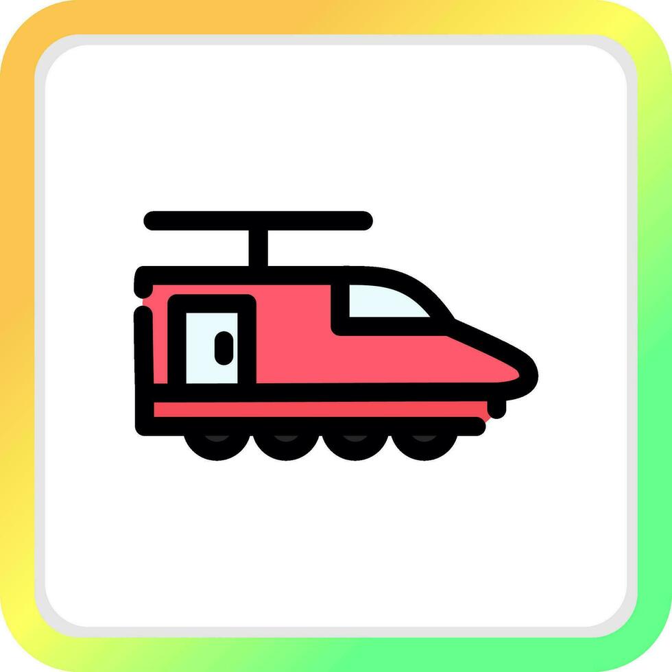 elektrisch trein creatief icoon ontwerp vector