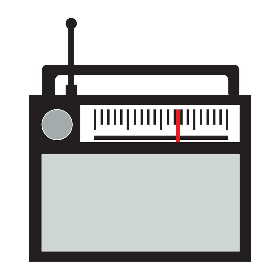 radio icoon logo vector ontwerp sjabloon