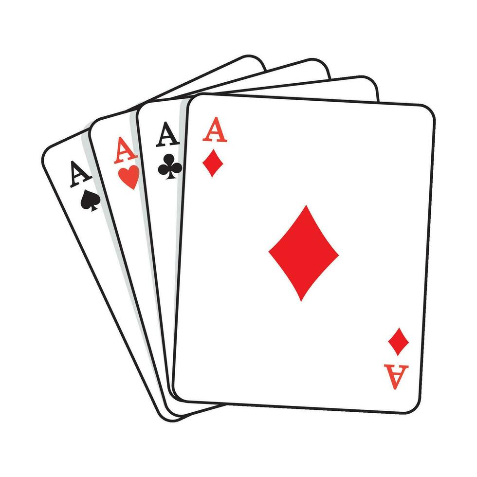 spelen kaarten icoon logo vector ontwerp sjabloon
