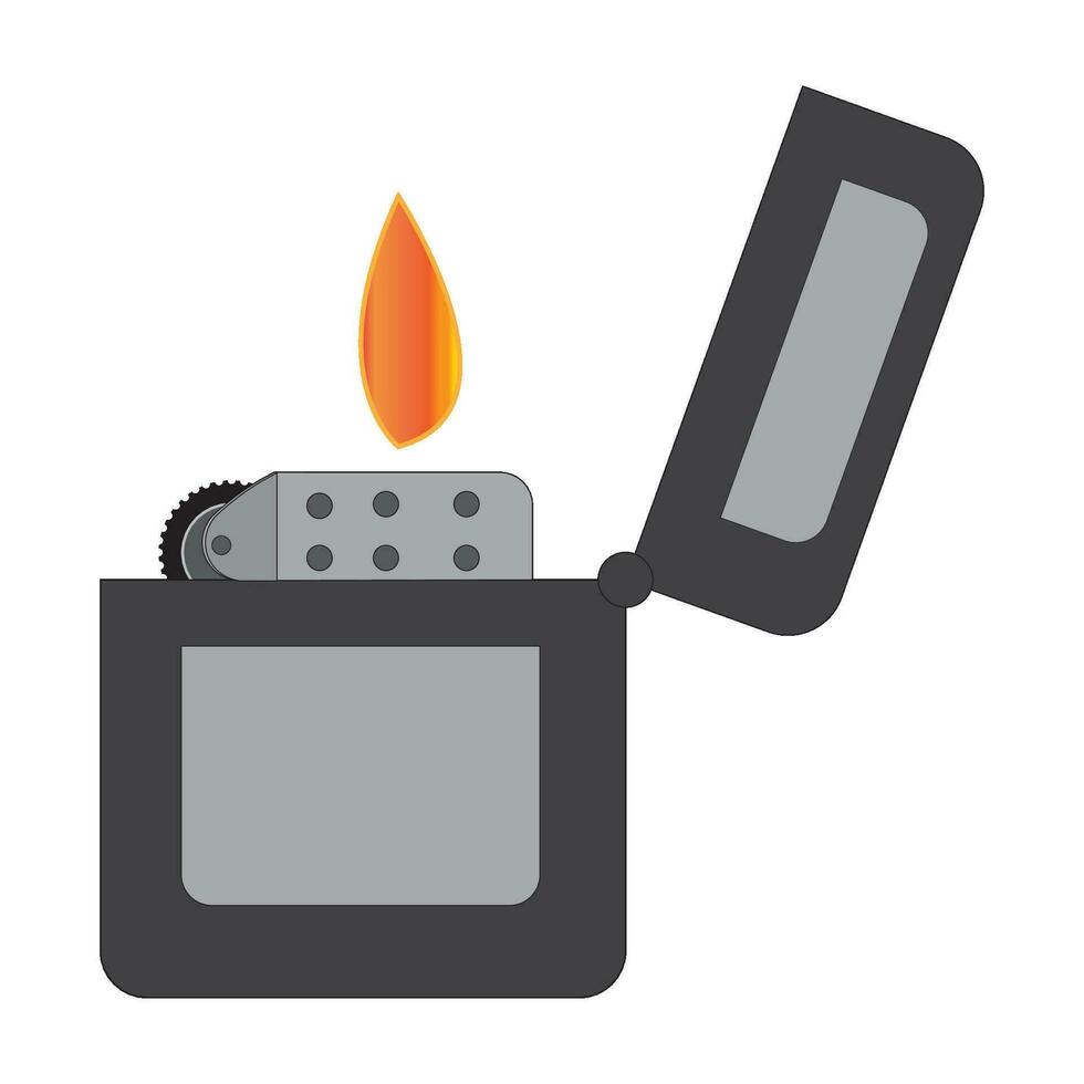 gas- aansteker icoon logo vector ontwerp sjabloon