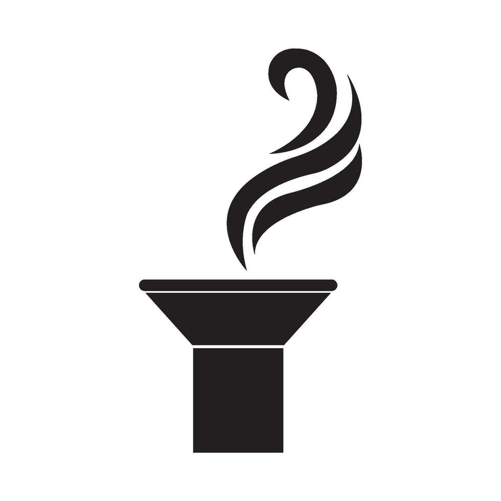 schoorsteen icoon logo vector ontwerp sjabloon