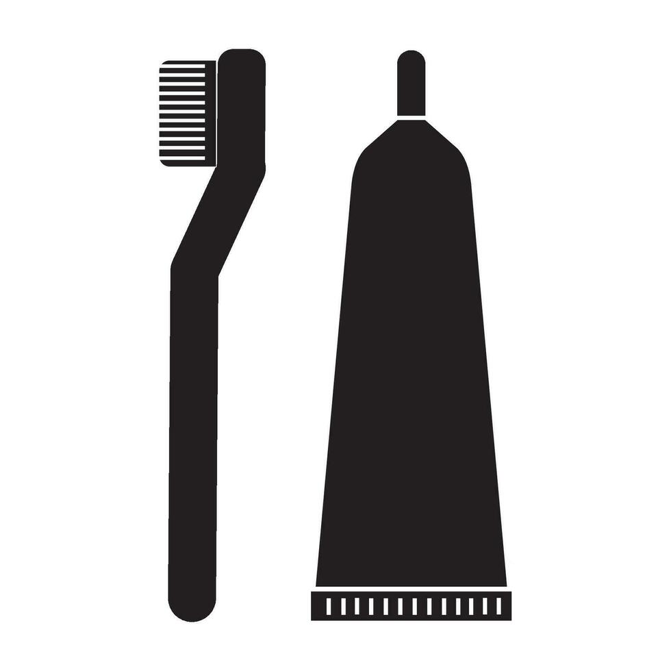 tandenborstel icoon logo vector ontwerp sjabloon