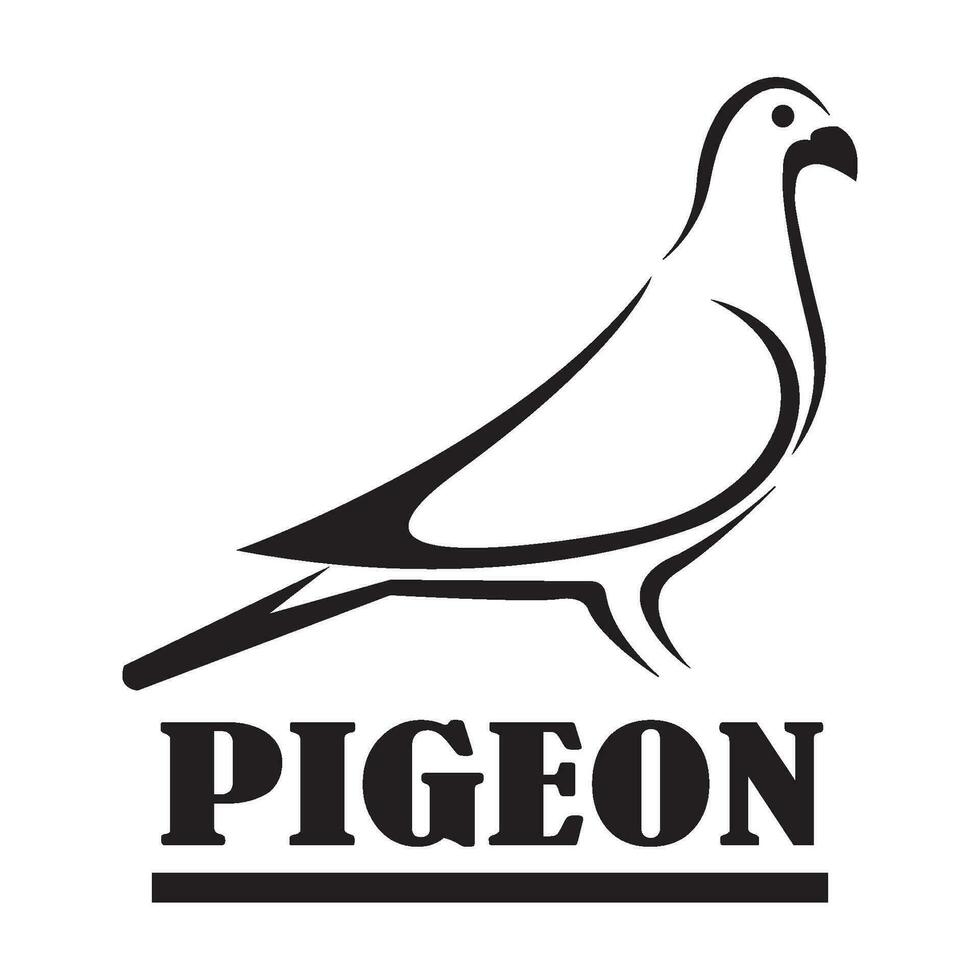 duiven icoon logo vector ontwerp sjabloon