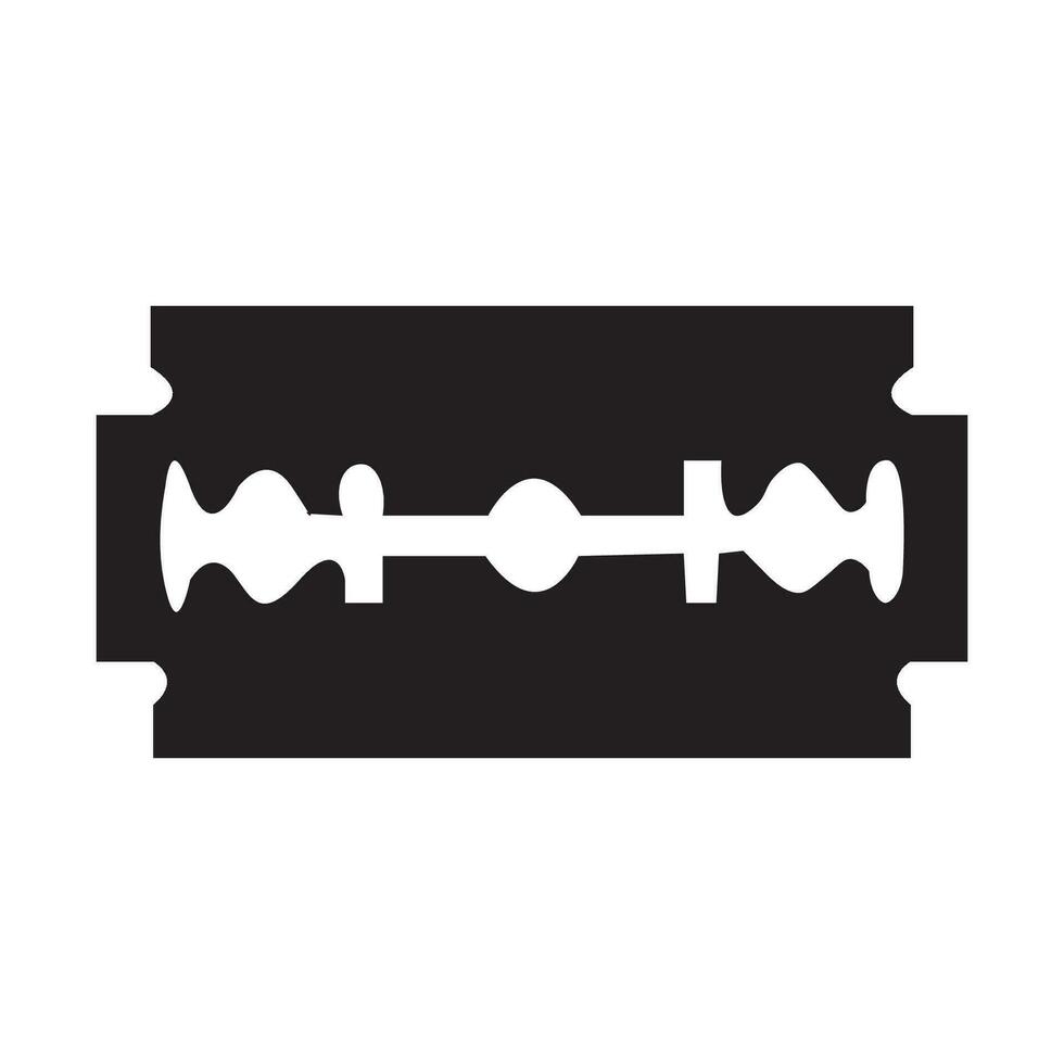 scheermes blad icoon logo vector ontwerp sjabloon
