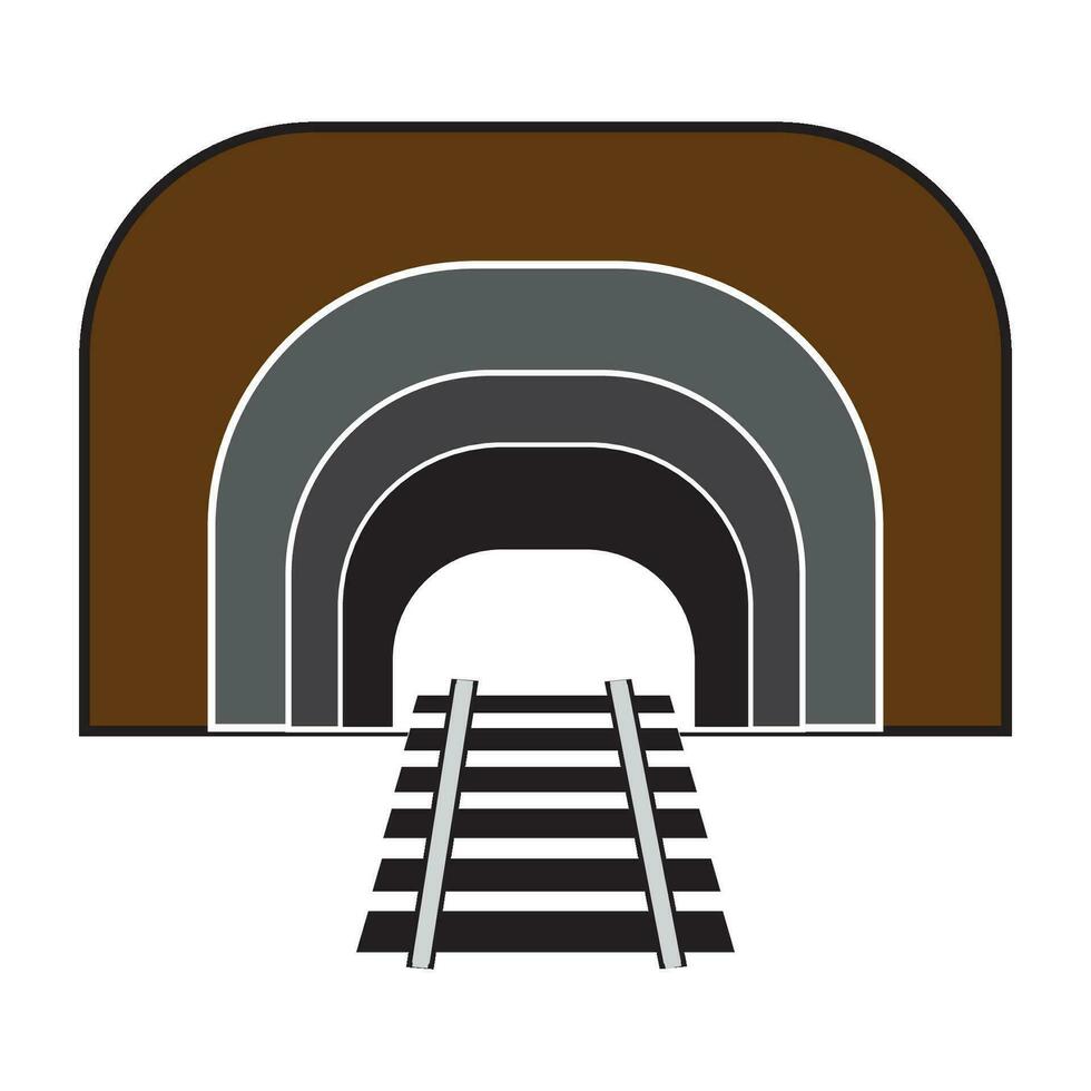 Spoorweg icoon logo vector ontwerp sjabloon