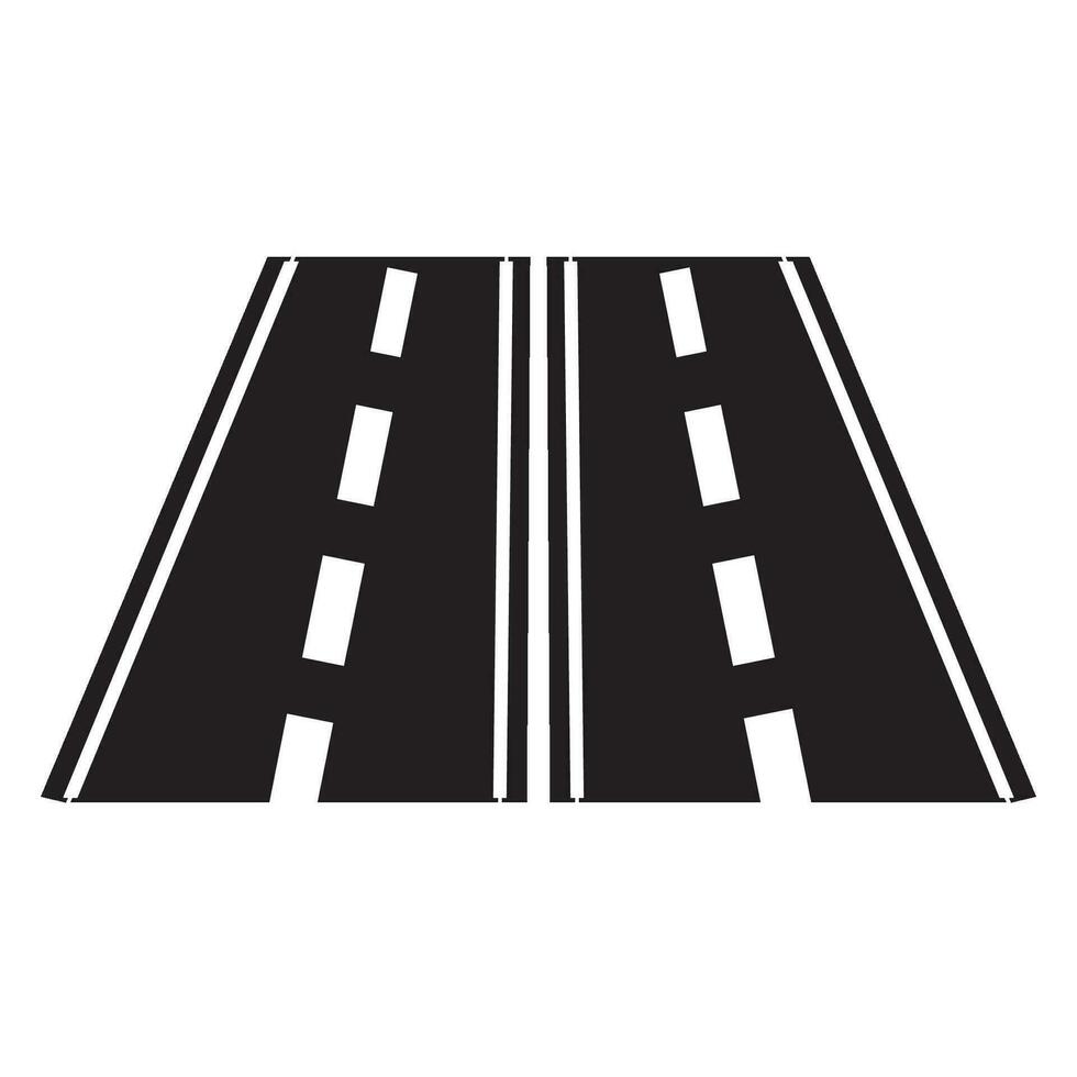 snelweg icoon logo vector ontwerp sjabloon