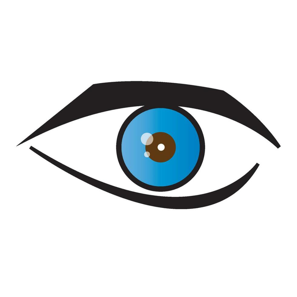 oog icoon logo vector ontwerp sjabloon
