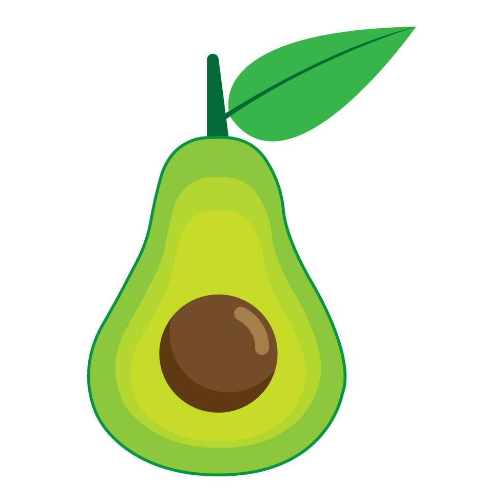 avocado icoon logo vector ontwerp sjabloon