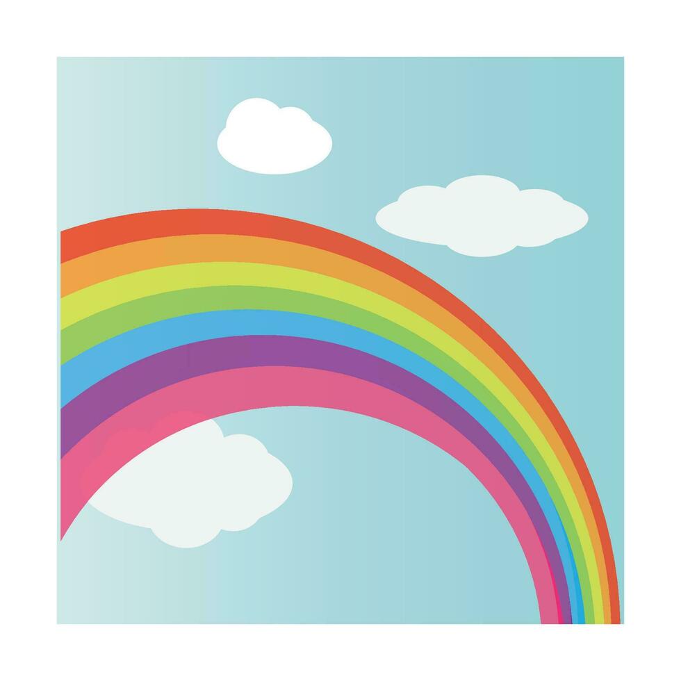 regenboog icoon logo vector ontwerp sjabloon