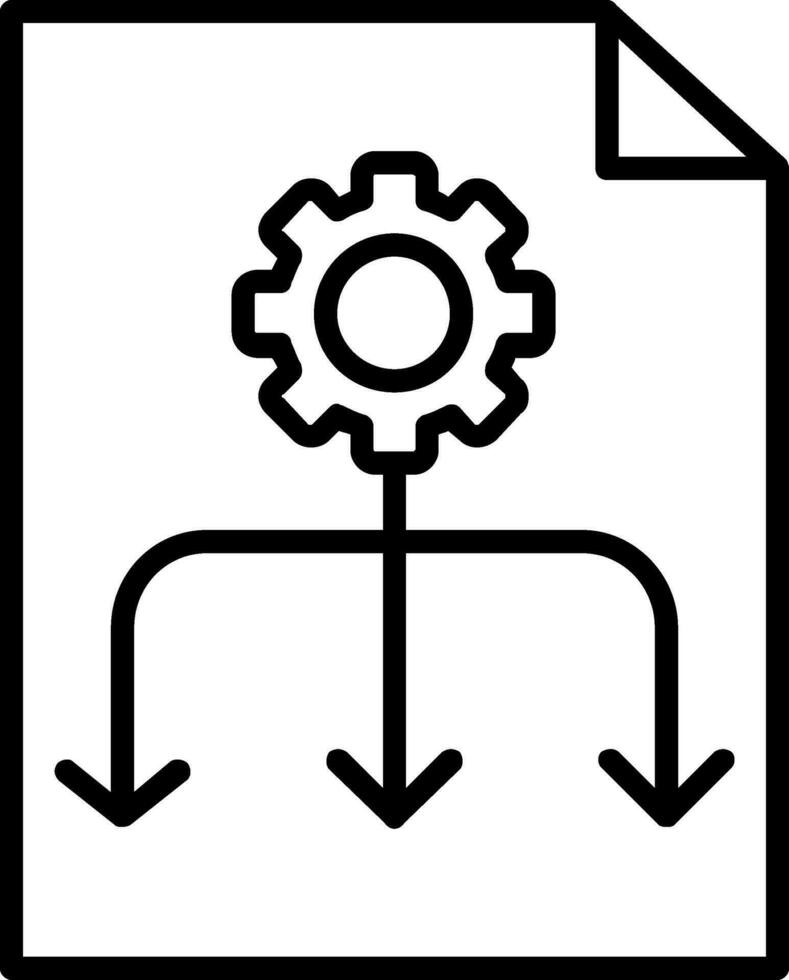 werkstroom vector pictogram