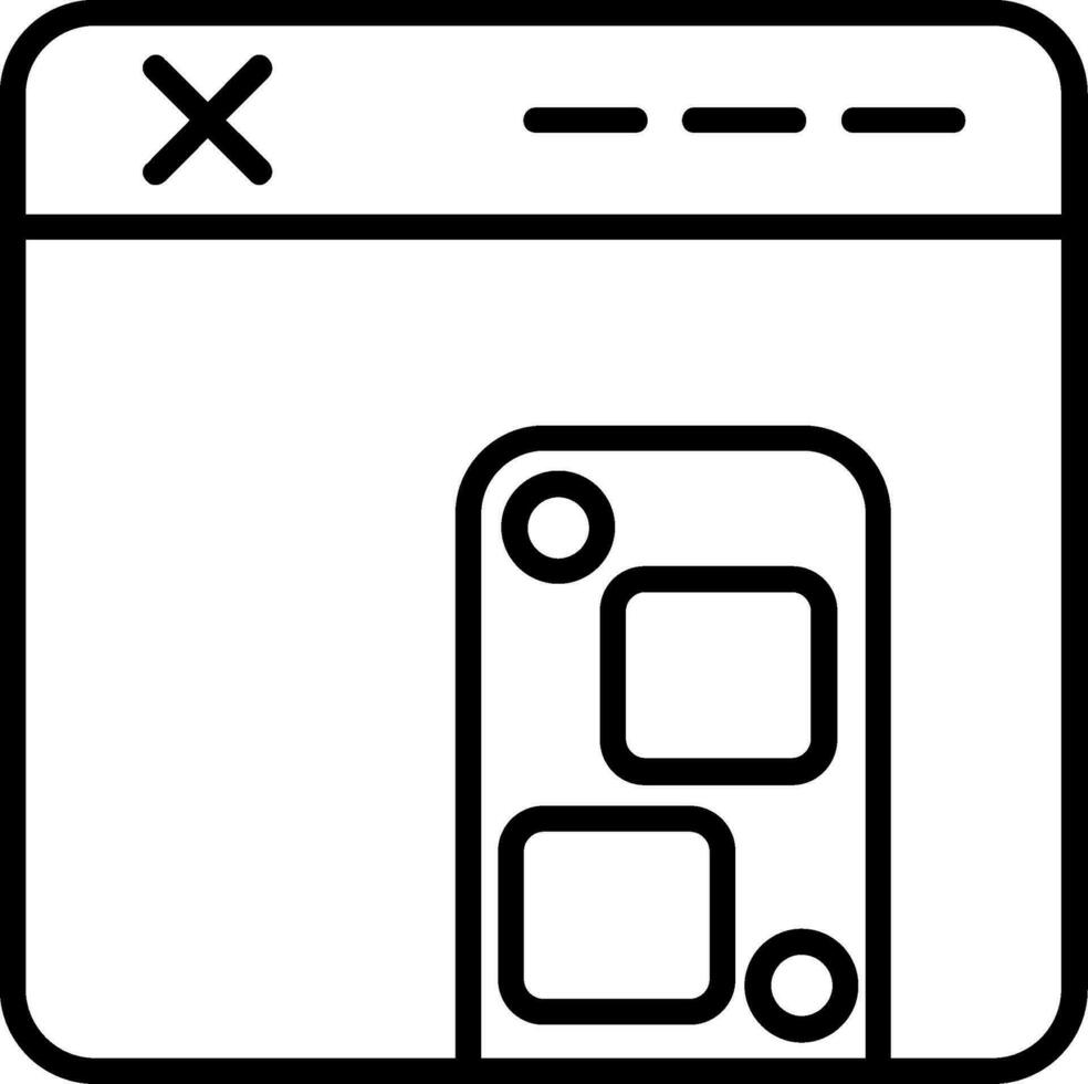 browser vector pictogram