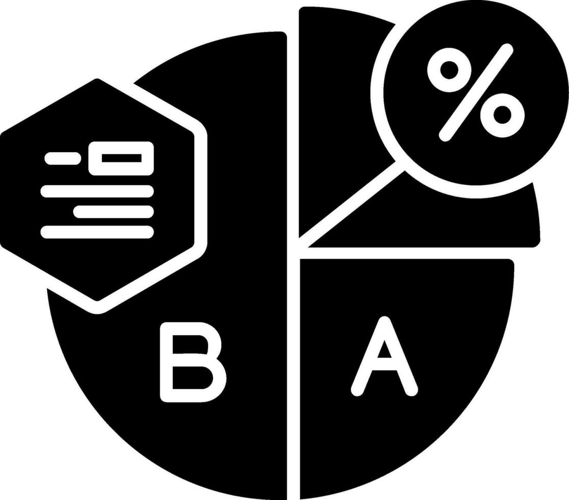 cirkeldiagram vector pictogram